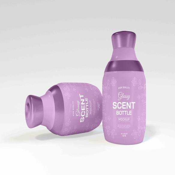 Perfume Scent Bottle Packaging Mockup