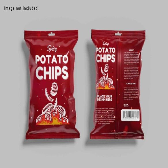 Snack Pouch Plastic Bag Mockup