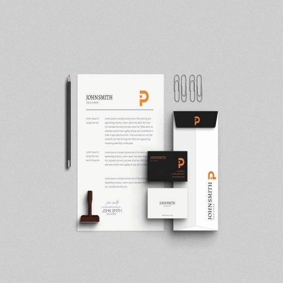 Minimal Stationery Set Mockup