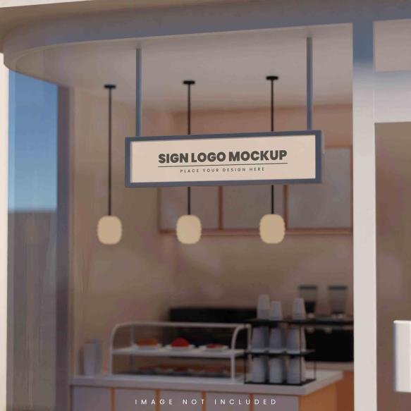 Signboard Logo Mockup