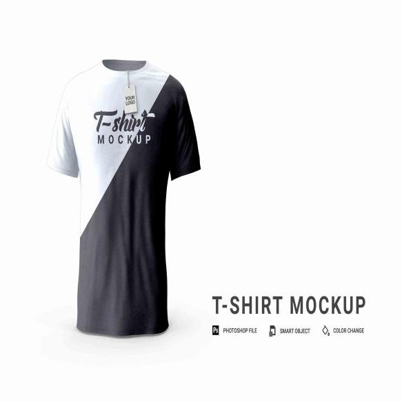 Man Tshirt Realistic Mockup