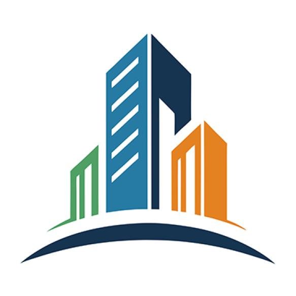 Building Real Estate Logo Design Vector Art Illustration