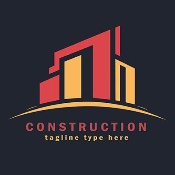 Construction Real Estate Company Logo Design