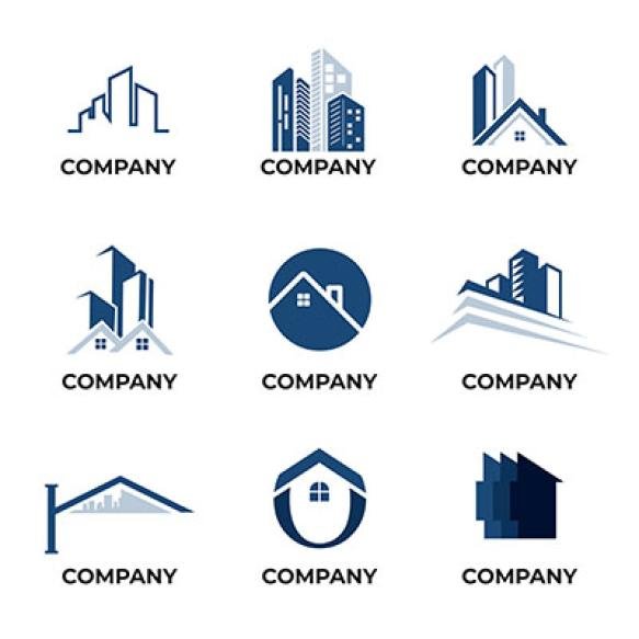 Real Estate Logo Pack Minimalist Isolated