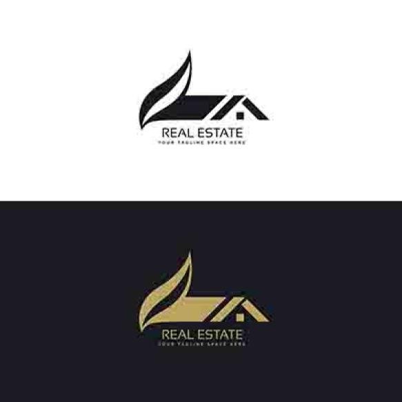 Abstract House Logos With Abstract House