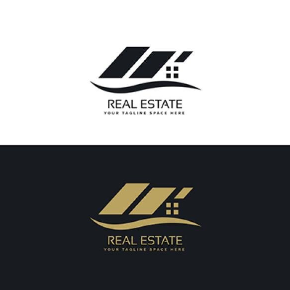 Black Gold Geometric Logo