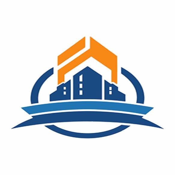 Construction Logo Vector White Background
