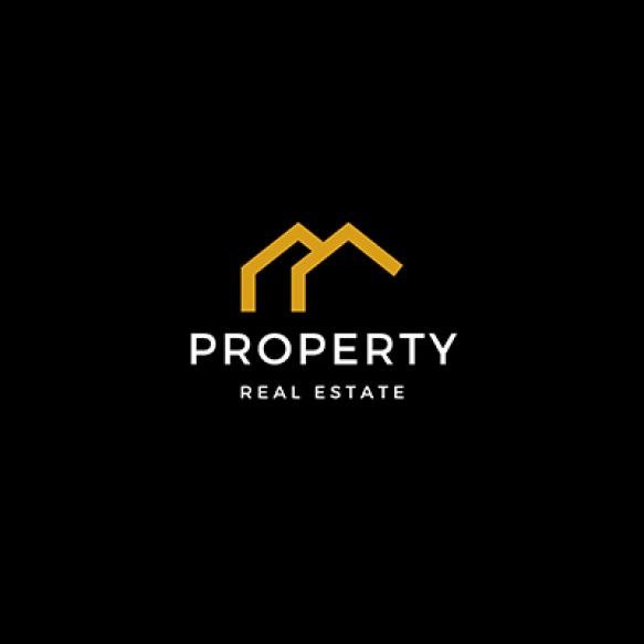 Free Vector Minimalist Luxury Black Gold House Real Estate Company Logo
