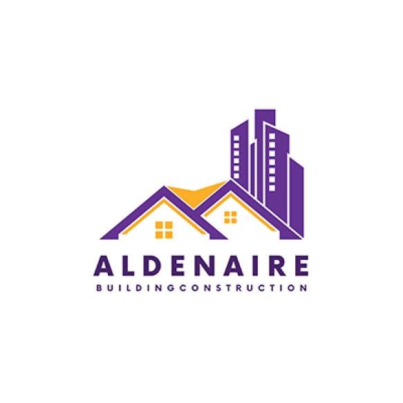 Free Vector Modern Building Construction Logo