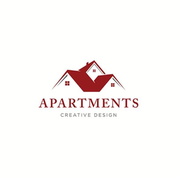 Geometric House Building Construction Logo Design Template Logo Can Be Apartment Real Estate Hotel A