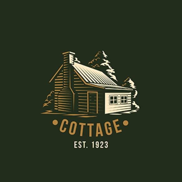 Hand Drawn Cottage Logo Design