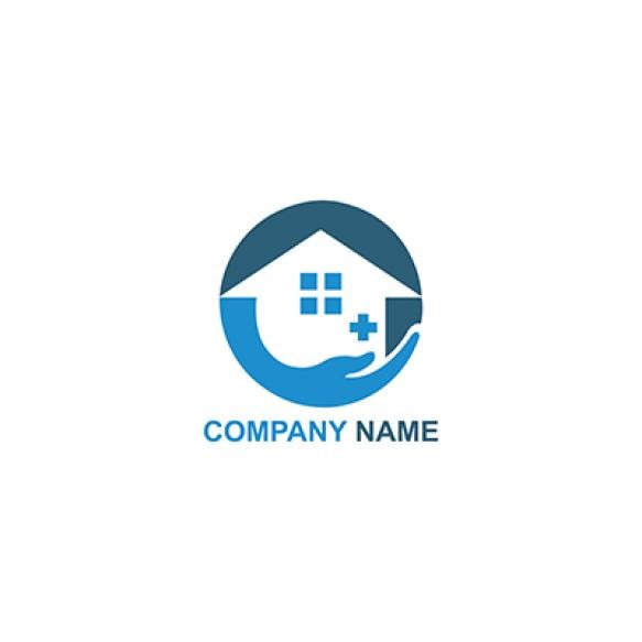 Health Care Leaf Combine Logo Design Vector