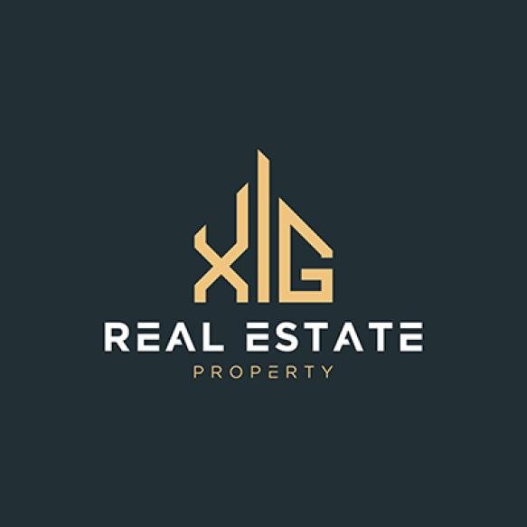 Initial Letter Xg Real Estate Realtor Property Construction House Home Building Remodeling