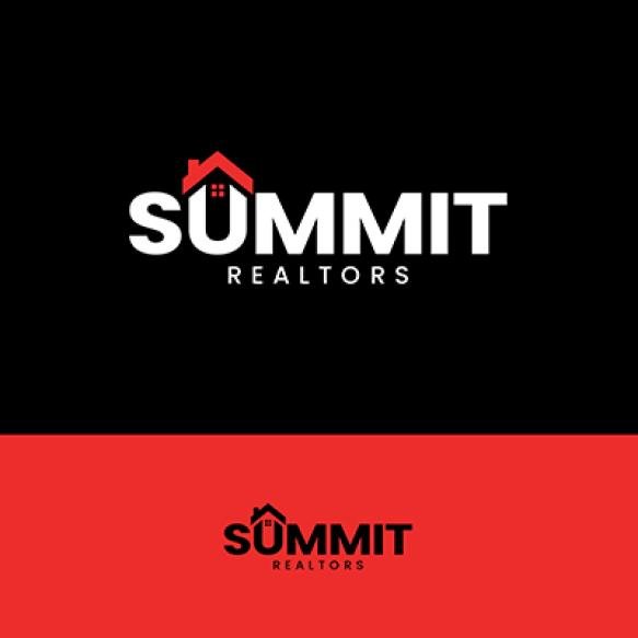 Real Estate Logo Design With Home