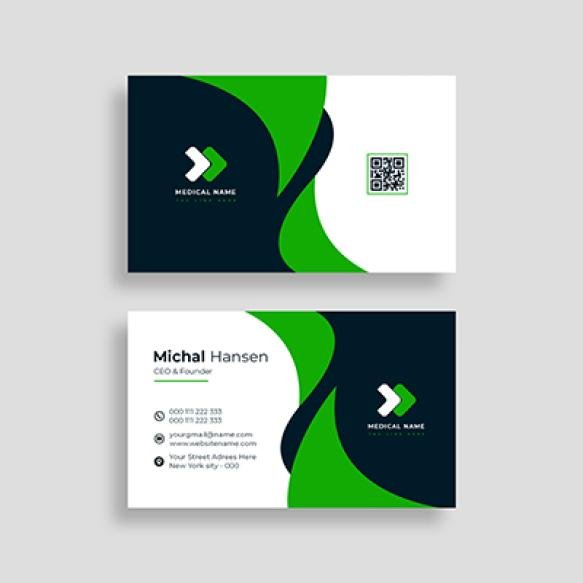 Business Card Template Medical Design Psd File