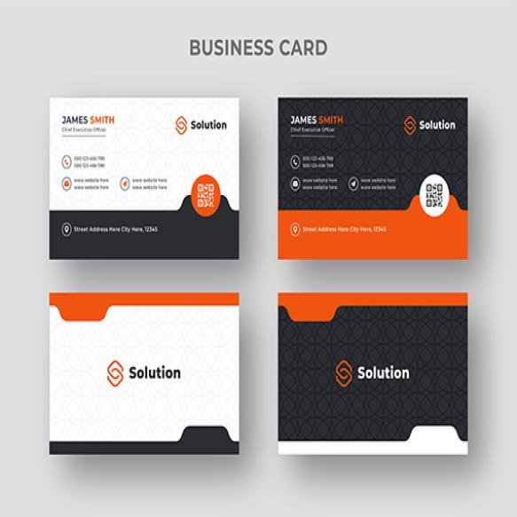 Business Card Template With Abstract Background That Is Creative Elegant