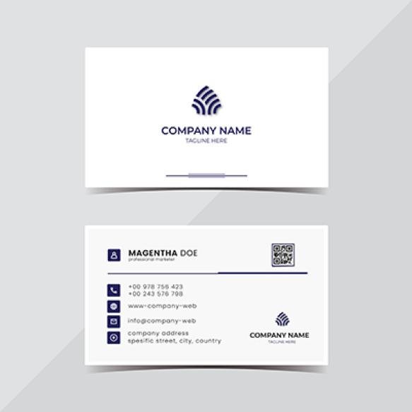 Clean Minimal Business Card Design Template