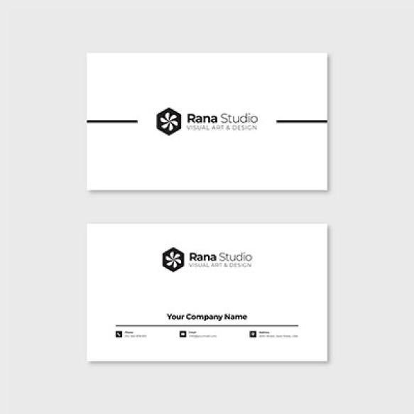 Clean Professional Business Card Design Template