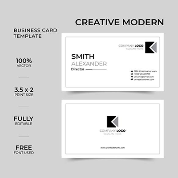 Clean Style Modern Business Card Template