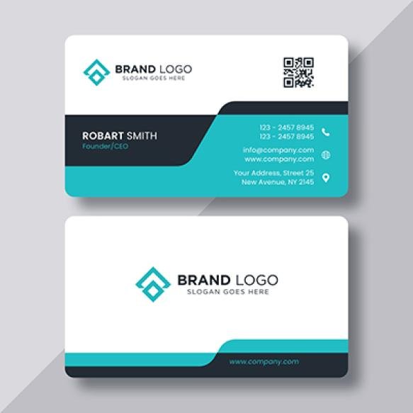 Corporate Business Card Rounded Corners