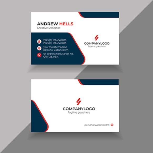 Free Vector Minimalist Business Card Template