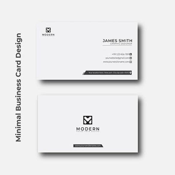 Minimal Simple Minimalist Business Card Design Template
