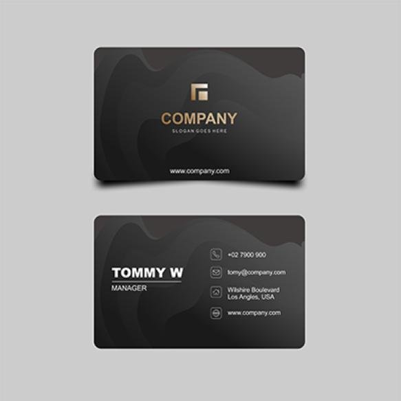 Modern Business Card Template With Elegant Style