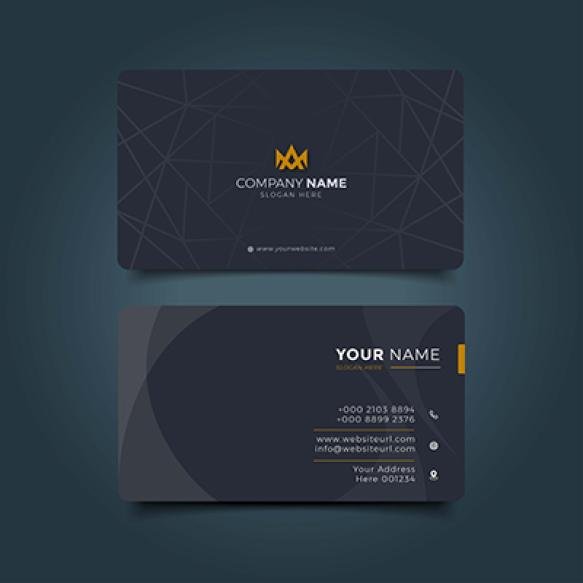 Modern Professional Business Card Premium Vector