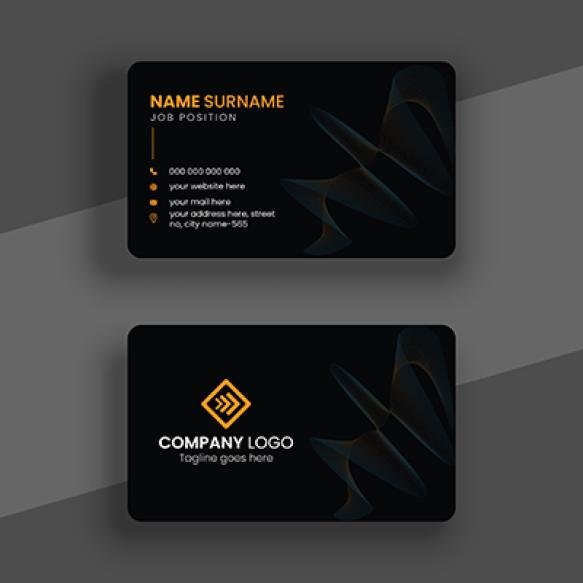 Modern Simple Clean Professional Business Card Template