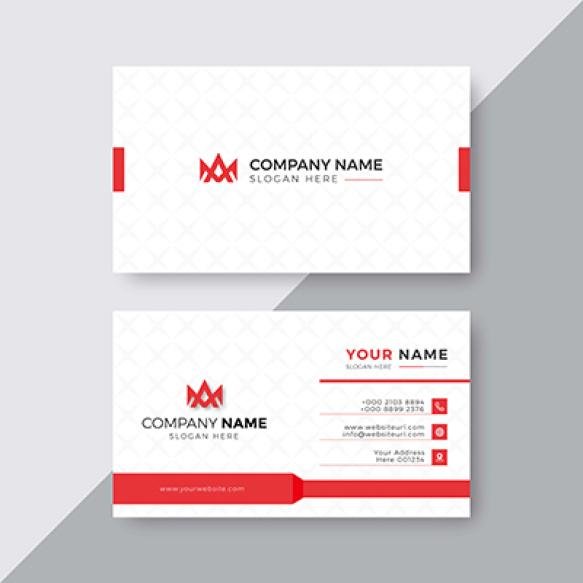 Red Color Business Card Creative Design (1)