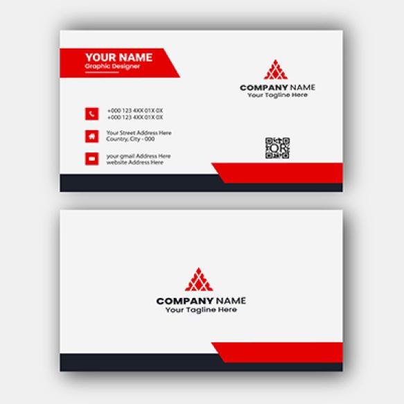 Red White Modern Business Card Template (1)
