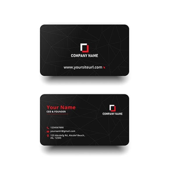Simple Luxury Business Card Business Card Visiting Card Vector
