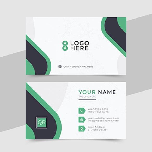 Stylish Flat Corporate Identity Card Template
