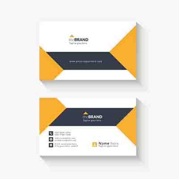 Vector Modern Minimal Clean Professional Corporate Business Card Template