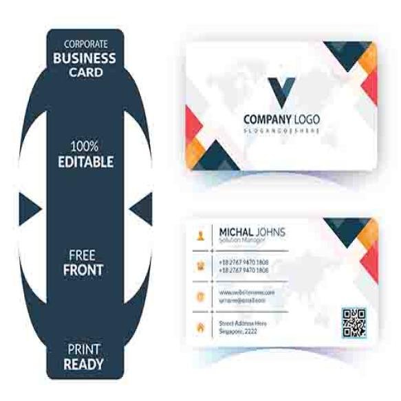 Vector Template Abstract Business Cards
