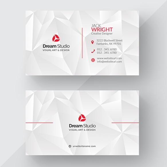 White Business Card