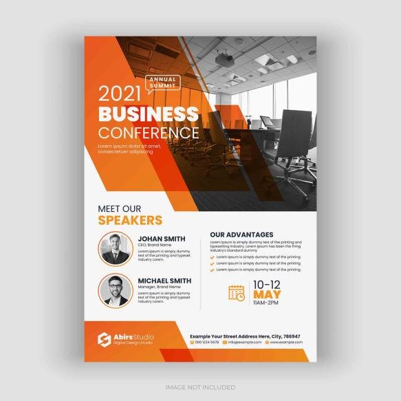 Annual Business Conference Flyer Template