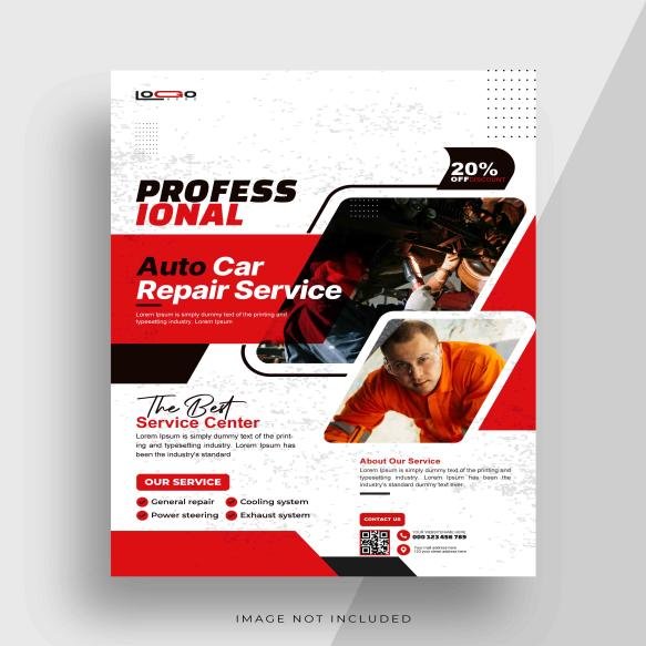 Auto Car Repair Service Flyer