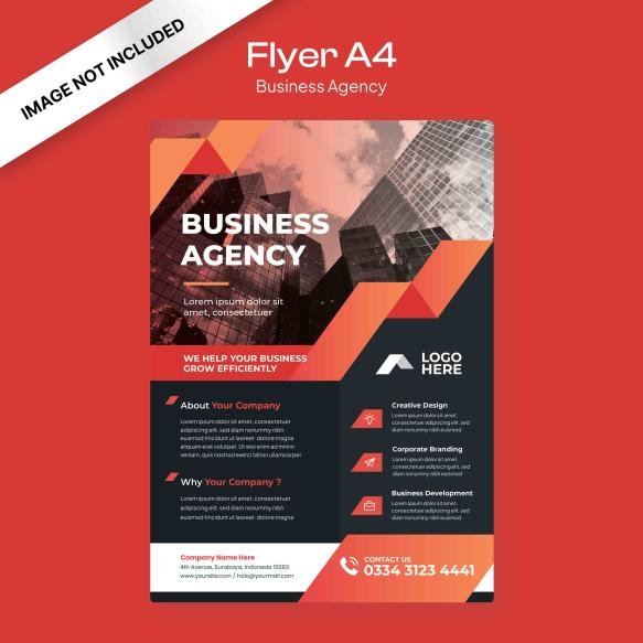 Business Agency Flyer Red