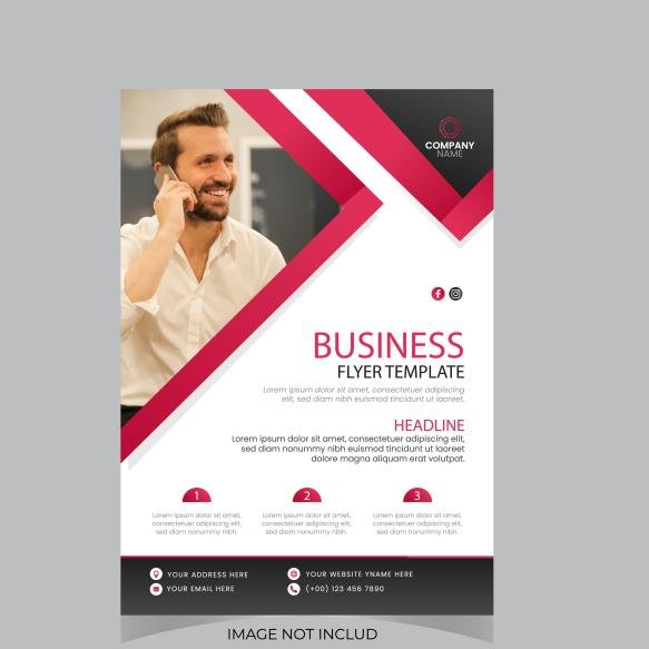 Business Conference Flyer Template Online Live Webinar Corporate Business Flyer Leaflet (1)