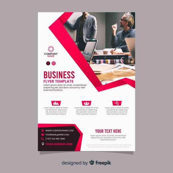 Business Co Workers Meeting Abstract Template