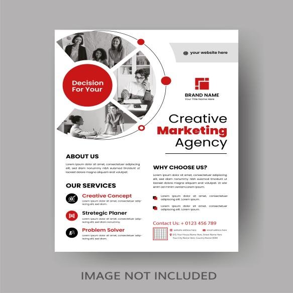 Case Study Layout Flyer Minimalist Business Report With Simple Design (1)