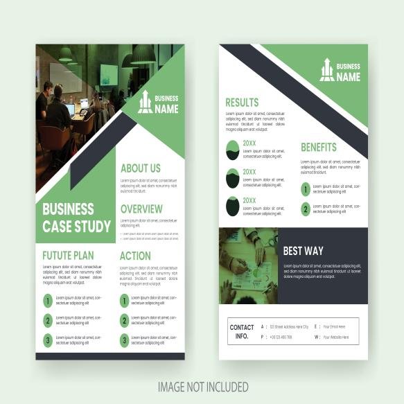 Case Study Layout Flyer Minimalist Business Report With Simple Design (3)
