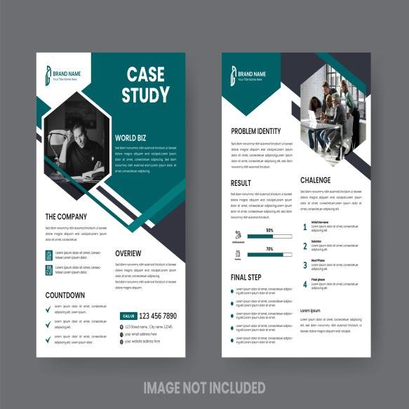 Case Study Layout Flyer Minimalist Business Report With Simple Design (4)
