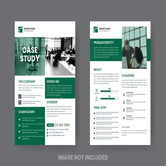 Case Study Layout Flyer Minimalist Business Report With Simple Design (6)