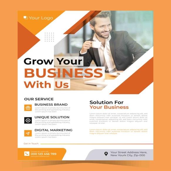 Company Business Marketing Agency Flyer Template