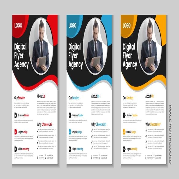 Corporate Business Flyer Flyer Design Digital Marketing Flyer Set Business Brochure Template