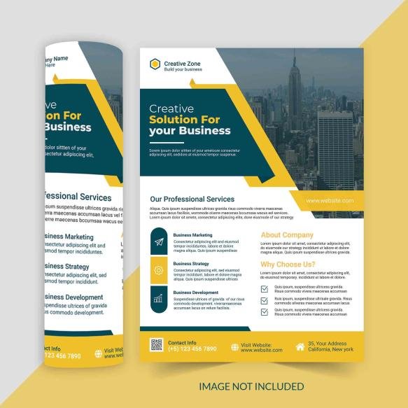 Corporate Business Marketing Flyer Template With Photo