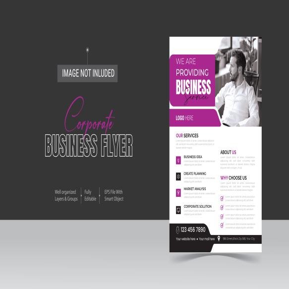 Corporate Modern Minimalist Business Flyer Design Template (2)