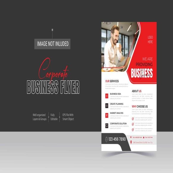 Corporate Modern Minimalist Business Flyer Design Template
